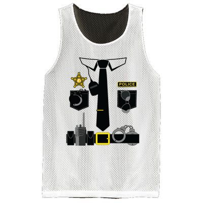 Police Costume For Halloween Costume Law Enforcer Mesh Reversible Basketball Jersey Tank