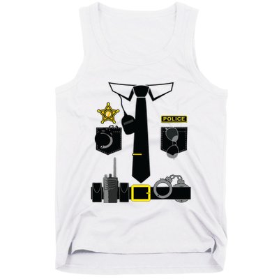 Police Costume For Halloween Costume Law Enforcer Tank Top