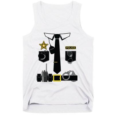 Police Costume For Halloween Costume Law Enforcer Tank Top