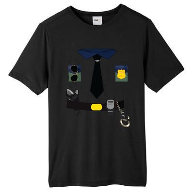 Police Costume For Halloween Police Officer Tall Fusion ChromaSoft Performance T-Shirt