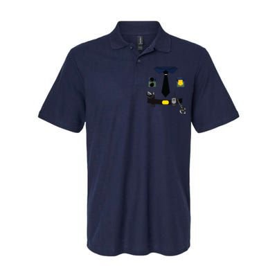 Police Costume For Halloween Police Officer Softstyle Adult Sport Polo