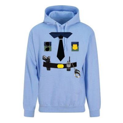 Police Costume For Halloween Police Officer Unisex Surf Hoodie