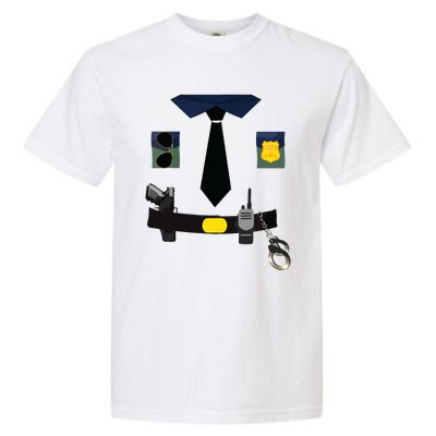 Police Costume For Halloween Police Officer Garment-Dyed Heavyweight T-Shirt