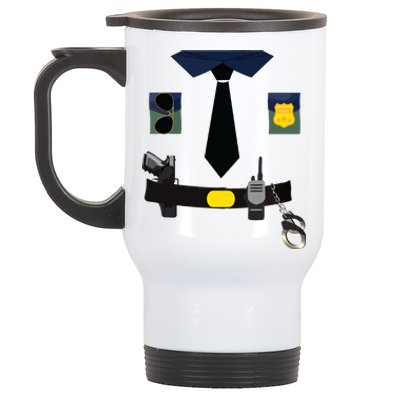 Police Costume For Halloween Police Officer Stainless Steel Travel Mug