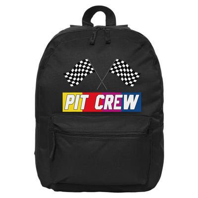 Pit Crew For Hosting Race Car Parties Parents Pit 16 in Basic Backpack