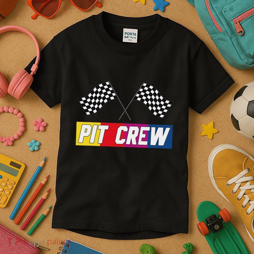 Pit Crew For Hosting Race Car Parties Parents Pit Kids T-Shirt