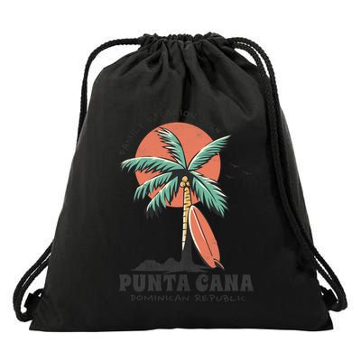 Punta Cana Family Vacation 2024 Matching Dominican Republic Drawstring Bag