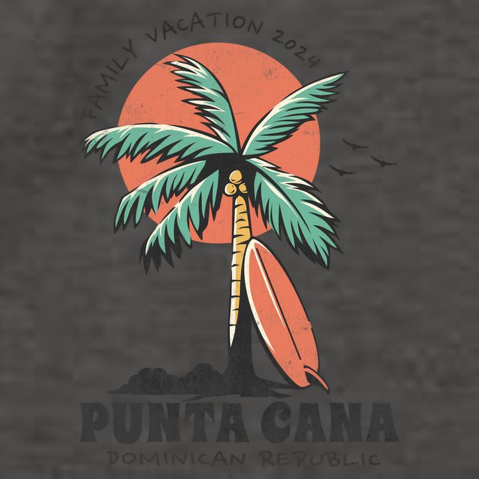 Punta Cana Family Vacation 2024 Matching Dominican Republic Vector Backpack