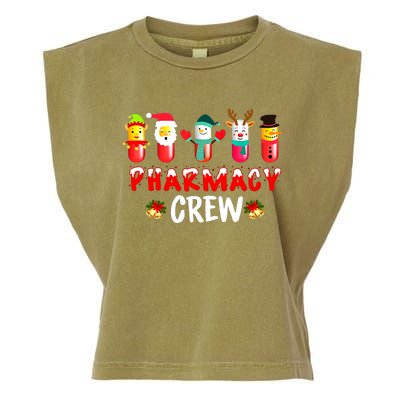 Pharmacy Crew Funny Pharmacists Tech Christmas Gift Garment-Dyed Women's Muscle Tee