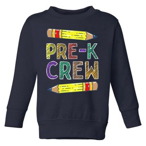 PreK Crew Funny PreK Teachers Back To School Toddler Sweatshirt