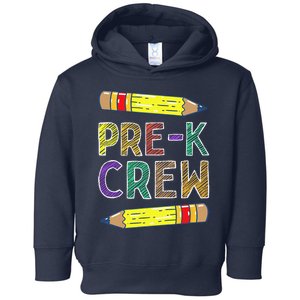 PreK Crew Funny PreK Teachers Back To School Toddler Hoodie