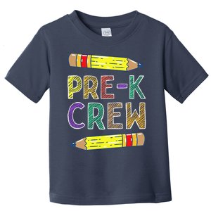 PreK Crew Funny PreK Teachers Back To School Toddler T-Shirt