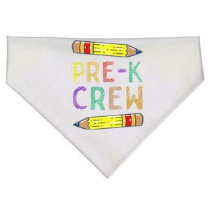 PreK Crew Funny PreK Teachers Back To School USA-Made Doggie Bandana