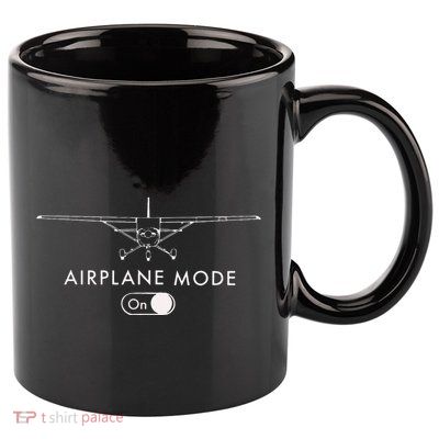 Pilot C172 Flying Gift Airplane Mode Short Sleeve 11oz C Handle Ceramic Mug