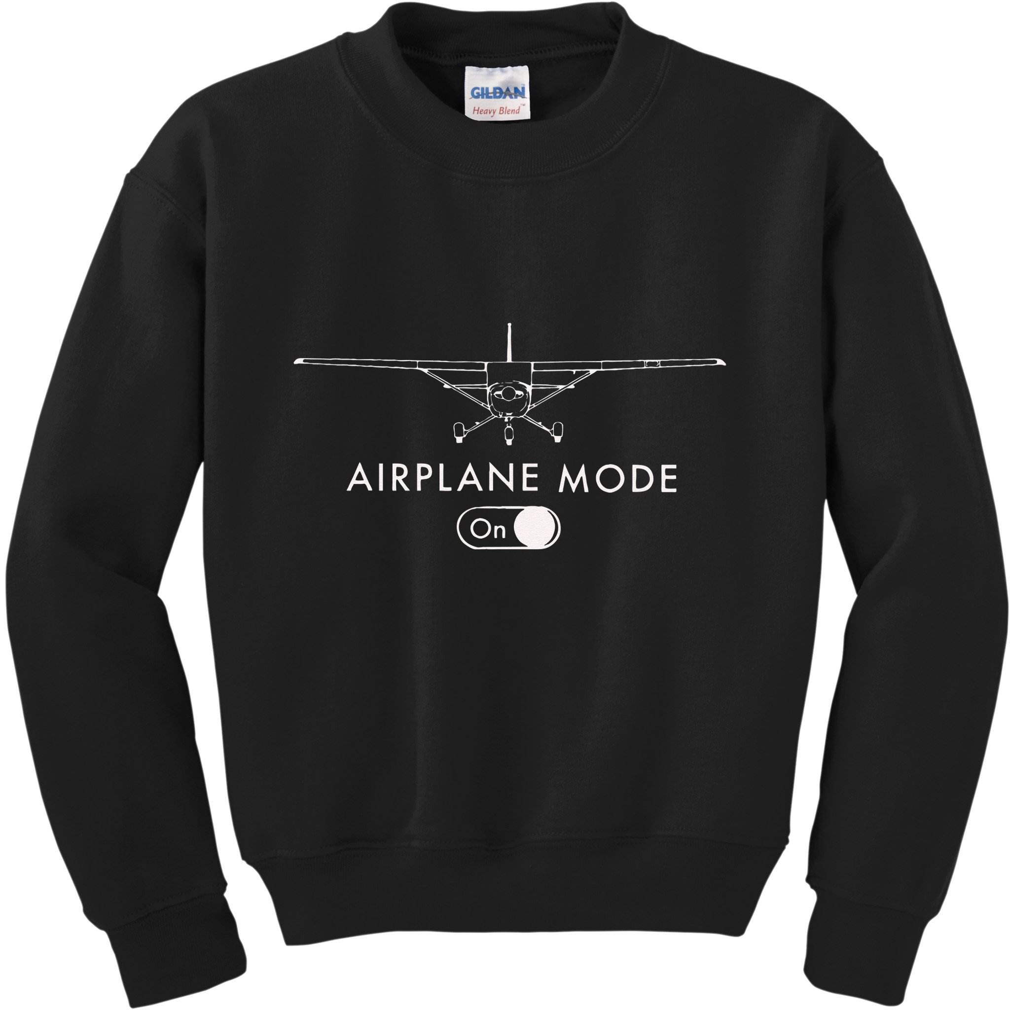 Pilot C172 Flying Gift Airplane Mode Short Sleeve Kids Sweatshirt