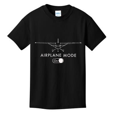 Pilot C172 Flying Gift Airplane Mode Short Sleeve Kids T-Shirt