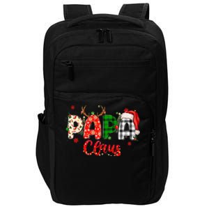 Papa Claus Gift Christmas Lights Pajama Family Matching Cool Gift Impact Tech Backpack