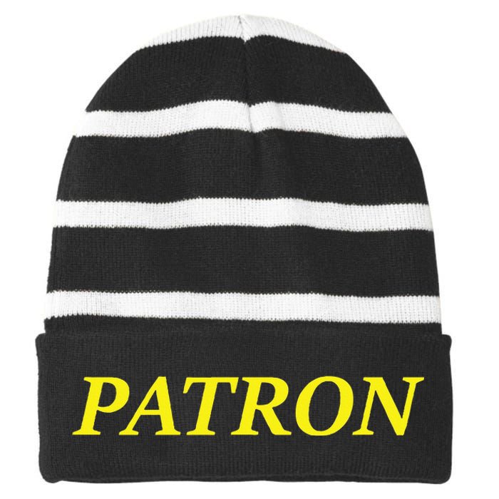 P.A.T.R.O.N Classic Golf Dad Striped Beanie with Solid Band