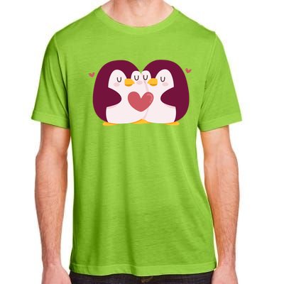 Penguin Couples Gift Wedding Anniversary Valentines Him Her Gift Adult ChromaSoft Performance T-Shirt