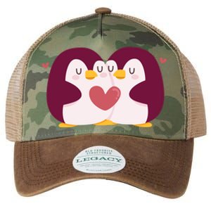 Penguin Couples Gift Wedding Anniversary Valentines Him Her Gift Legacy Tie Dye Trucker Hat