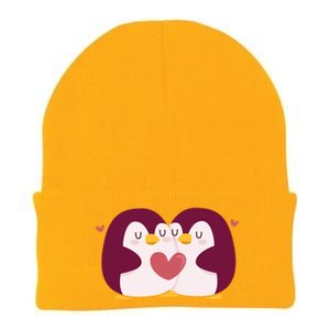 Penguin Couples Gift Wedding Anniversary Valentines Him Her Gift Knit Cap Winter Beanie