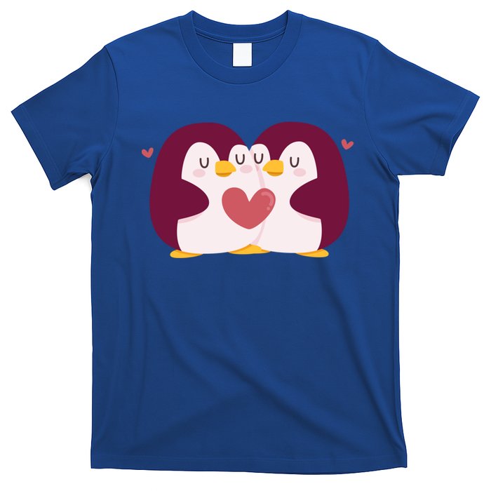 Penguin Couples Gift Wedding Anniversary Valentines Him Her Gift T-Shirt