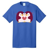 Penguin Couples Gift Wedding Anniversary Valentines Him Her Gift Tall T-Shirt