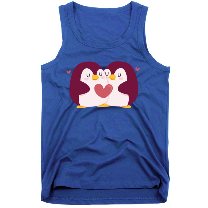 Penguin Couples Gift Wedding Anniversary Valentines Him Her Gift Tank Top