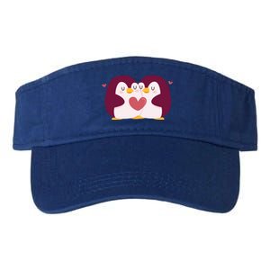 Penguin Couples Gift Wedding Anniversary Valentines Him Her Gift Valucap Bio-Washed Visor