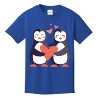 Penguin Couples Gift Wedding Anniversary Valentines Him Her Gift Kids T-Shirt