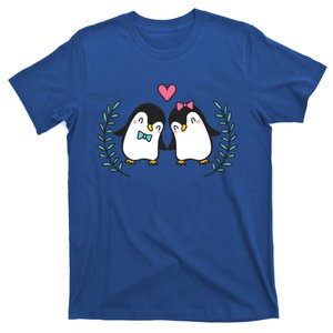 Penguin Couples Gift Wedding Anniversary Valentines Him Her Gift T-Shirt