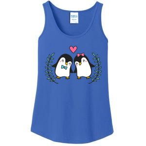 Penguin Couples Gift Wedding Anniversary Valentines Him Her Gift Ladies Essential Tank