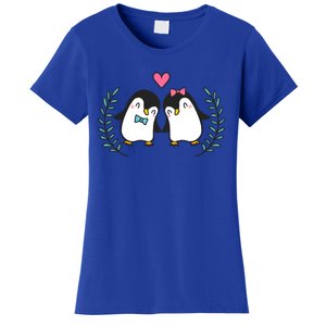 Penguin Couples Gift Wedding Anniversary Valentines Him Her Gift Women's T-Shirt