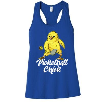 Pickleball Chick Gift Women's Racerback Tank