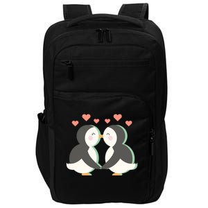 Penguin Couples Gift Wedding Anniversary Valentines Gift Impact Tech Backpack