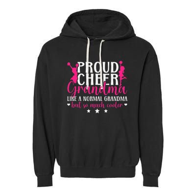 Proud Cheer Grandma Of A Cheerleader Grandmother Garment-Dyed Fleece Hoodie