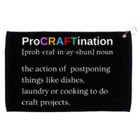 Procraftination Crafting Gift Grommeted Golf Towel