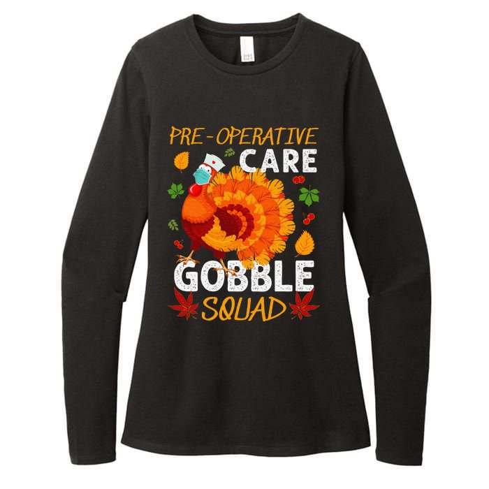 Preoperative Care Gobble Squad Turkey Thanksgiving Fall Womens CVC Long Sleeve Shirt