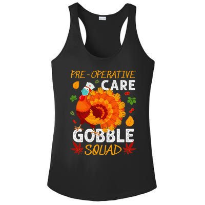 Preoperative Care Gobble Squad Turkey Thanksgiving Fall Ladies PosiCharge Competitor Racerback Tank