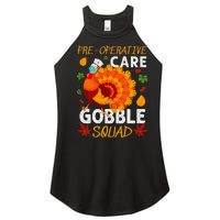 Preoperative Care Gobble Squad Turkey Thanksgiving Fall Women's Perfect Tri Rocker Tank