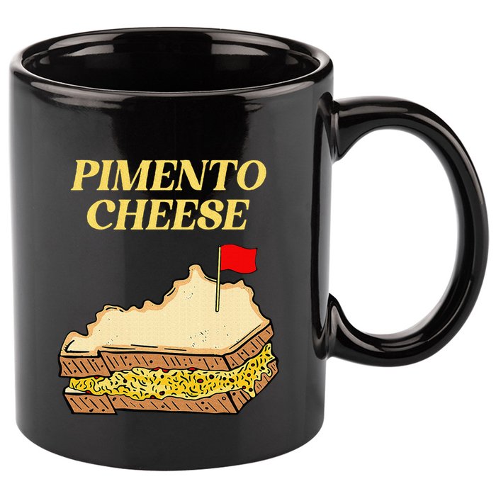 Pimento Cheese Golf 11oz C Handle Ceramic Mug