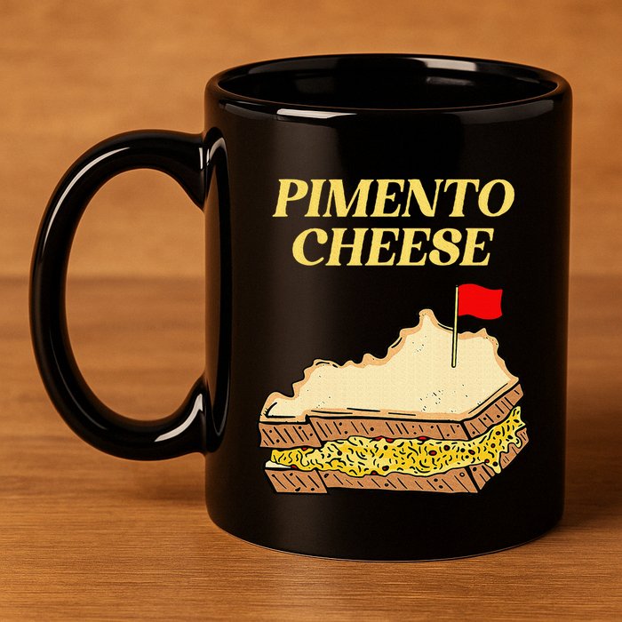 Pimento Cheese Golf 11oz C Handle Ceramic Mug