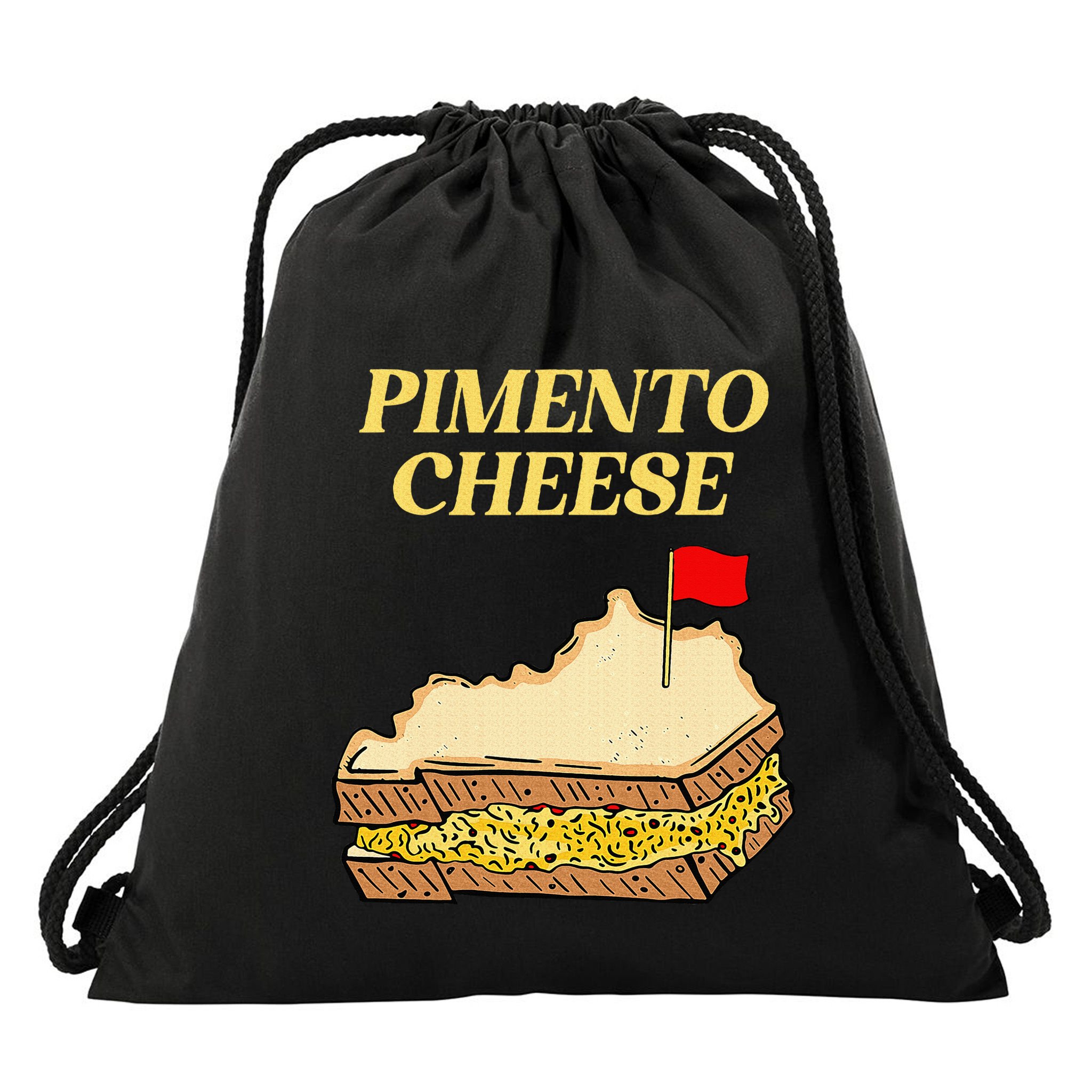 Pimento Cheese Golf Drawstring Bag