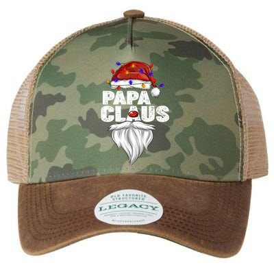 Papa Claus Gift Family Matching Papa Claus Pajama Cool Gift Legacy Tie Dye Trucker Hat