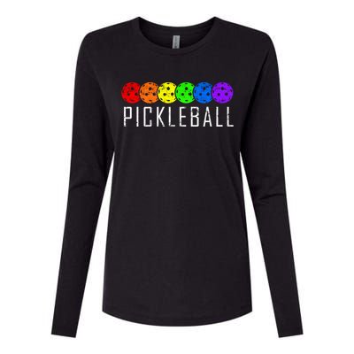 Pickleball Cool Gift Womens Cotton Relaxed Long Sleeve T-Shirt