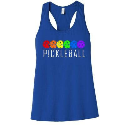 Pickleball Cool Gift Women's Racerback Tank