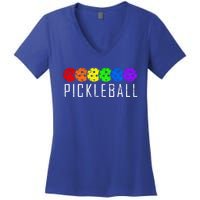 Pickleball Cool Gift Women's V-Neck T-Shirt