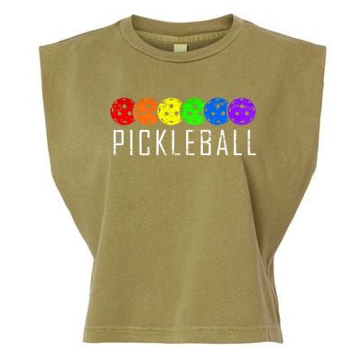 Pickleball Cool Gift Garment-Dyed Women's Muscle Tee