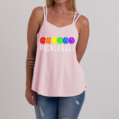 Pickleball Cool Gift Women's Strappy Tank