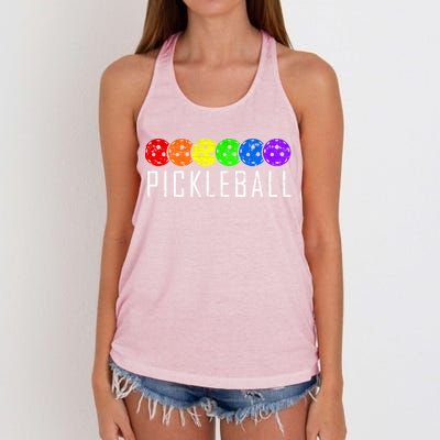 Pickleball Cool Gift Women's Knotted Racerback Tank